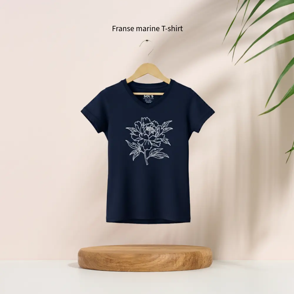 T-shirt_vrouw_V-hals franse marine.webp